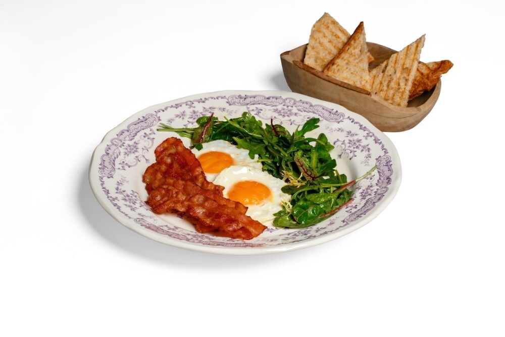 Sunny Side Egg with Bacon