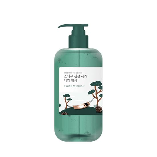 Успокаивающий гель для душа с экстрактом сосны круглой (Round Lab Pine Calming Cica Body Wash)