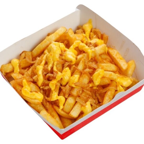 КАРТОФЕЛЬ ФРИ С СЫРНЫМ СОУСОМ