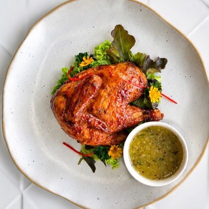 Roasted Chicken with Truﬄe Sauce (GF, LF, SF)
