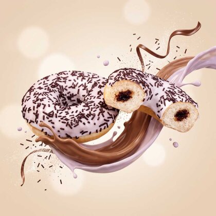 Donut Choc Cream