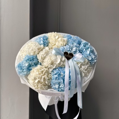 Трендовый букет из гортензий