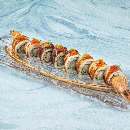 Ролл «Дракон Эби маки»