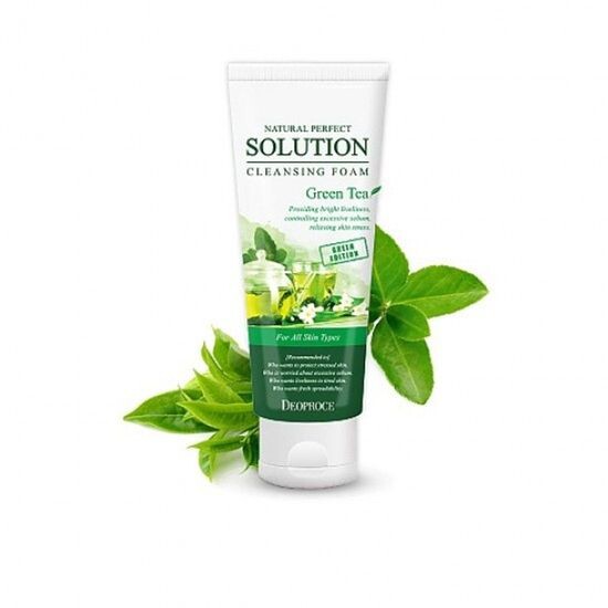 Natural Perfect Solution Cleansing Foam Green Tea