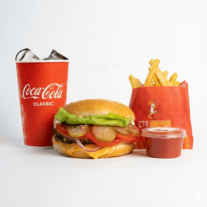 Комбо Самбал биф бургер