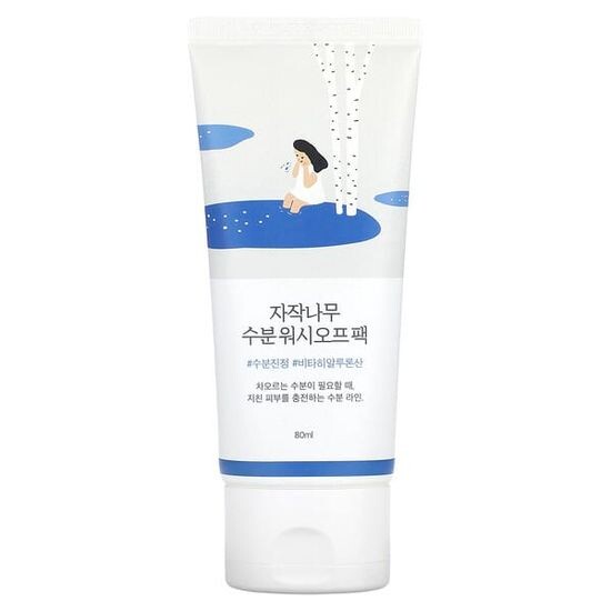 Увлажняющая маска с 52% берёзового сока Round Lab Birch Juice Moisturizing Washoff Pack