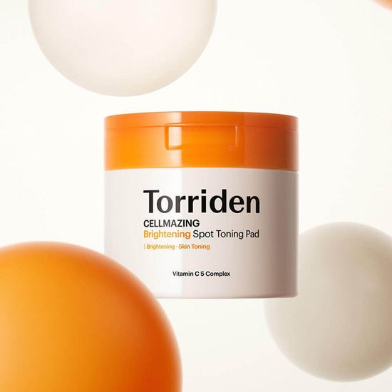 Осветляющие пэды с витамином С Torriden Cellmazing Brightening Spot Toning Pad (70 шт)