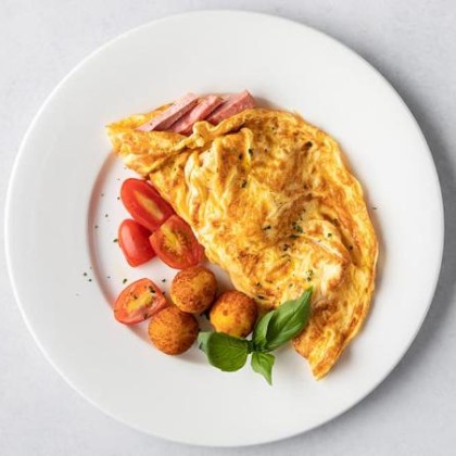 Omelet with cold cuts