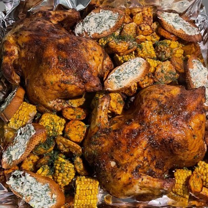 Цыплята по-Каджунски на 8+ персон