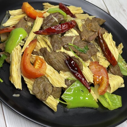 Спаржа с мясом