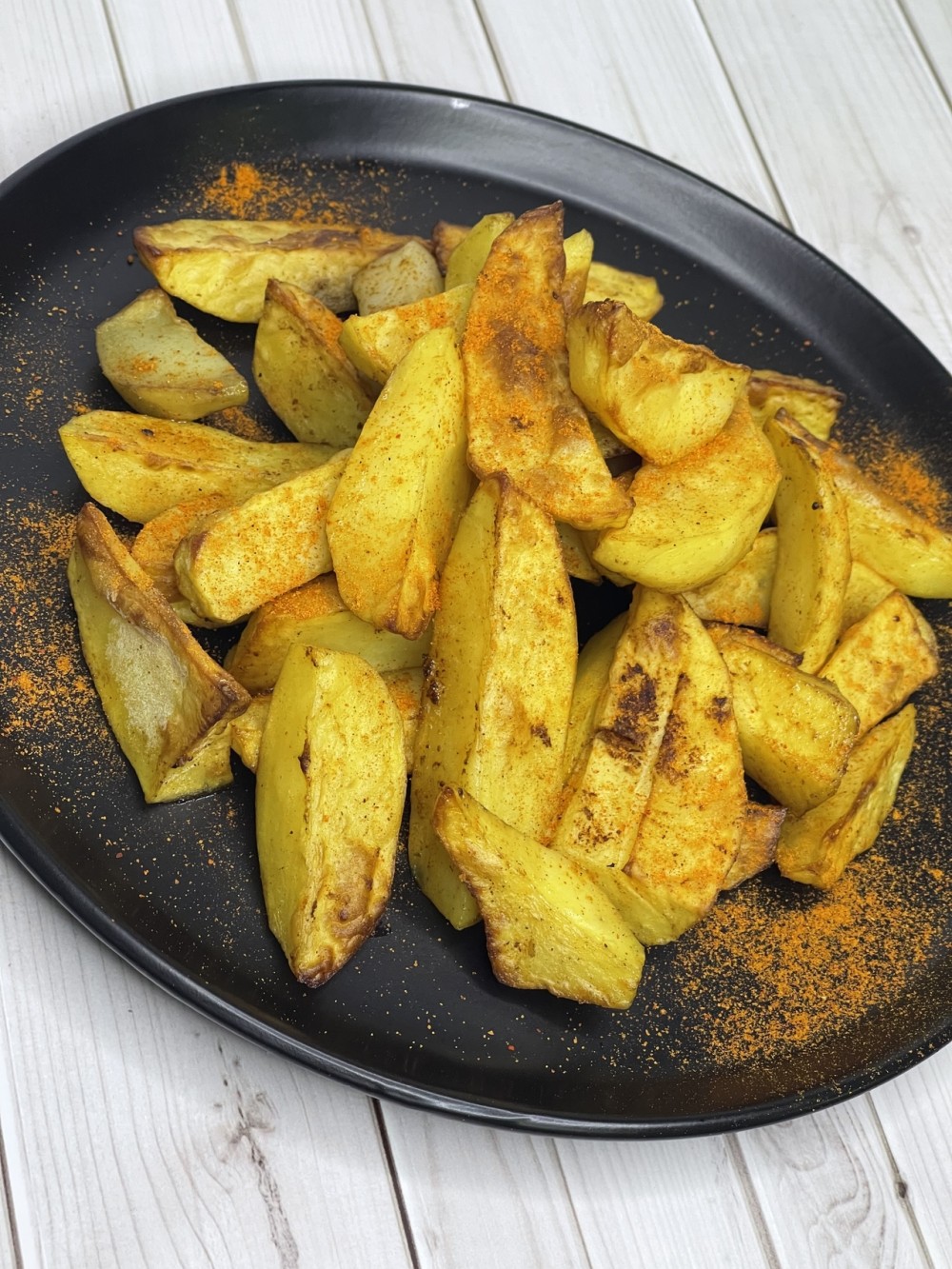 Запечёные картофельные дольки