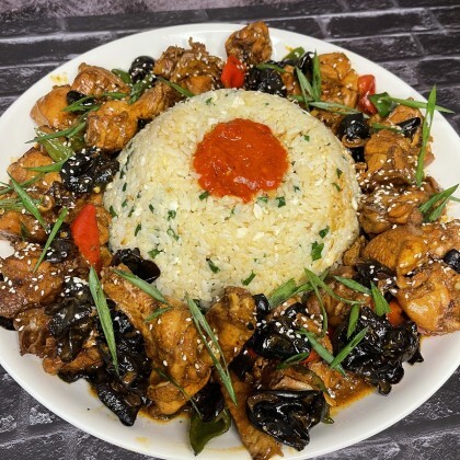 Острая домашняя курица по-китайски на 6-8 персон