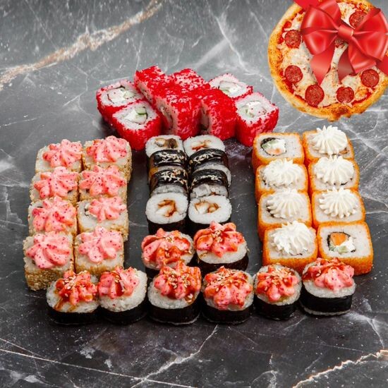 Сет № «4» 40 шт + Пицца «Пепперони»