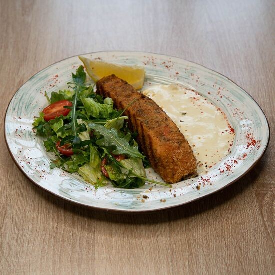 Семга на гриле