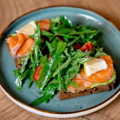 Тосты с семгой