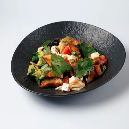 Салат с баклажаном