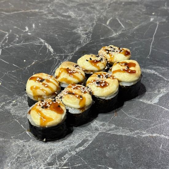 Запечённый с креветкой