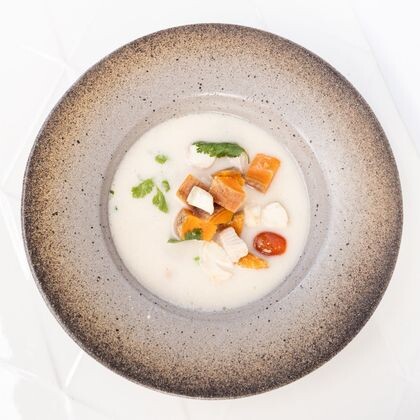 Creamy Fish Coconut Soup (GF, LF, SF)