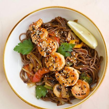 Вок с Креветками