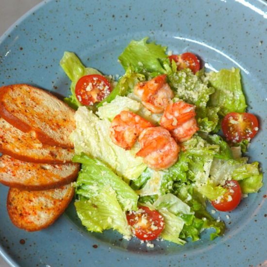 Цезарь с креветками