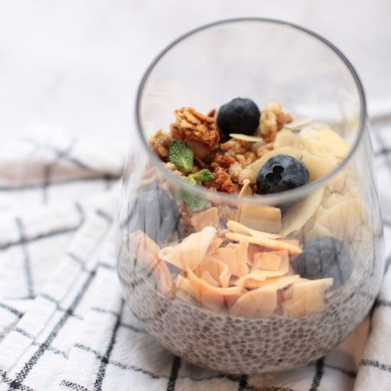 Кокосовый пудинг с чиа