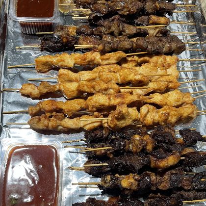 Сет шашлычков в китайском стиле.