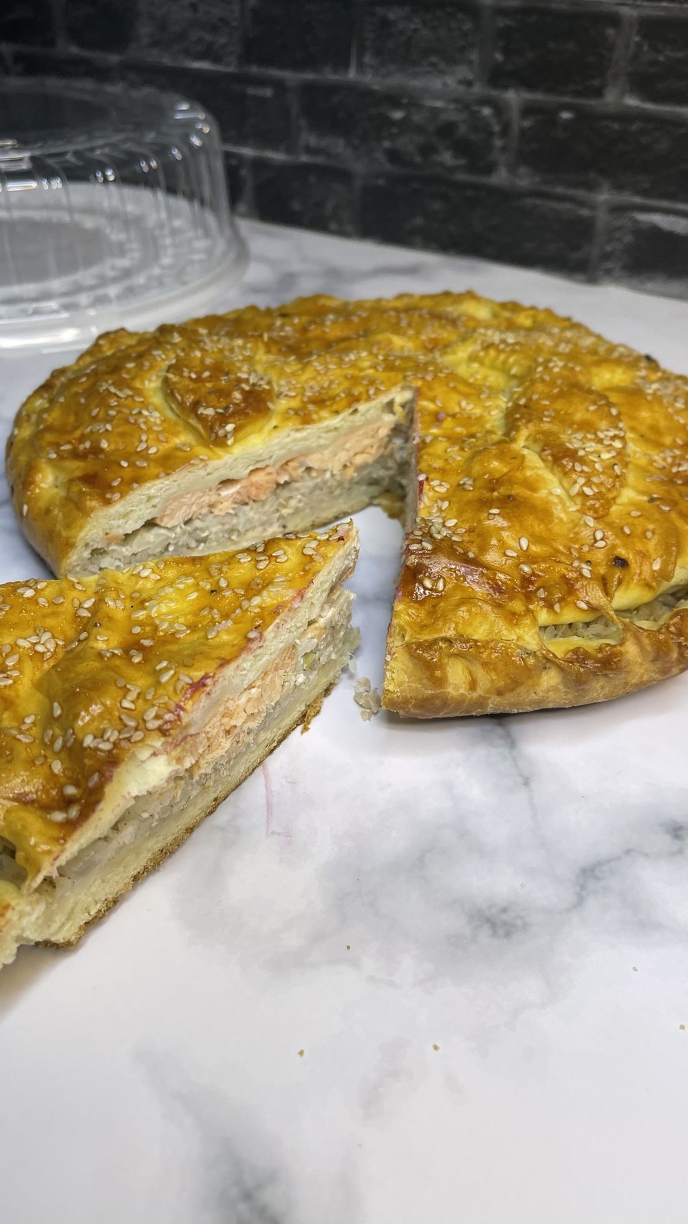 Пирог с сёмгой