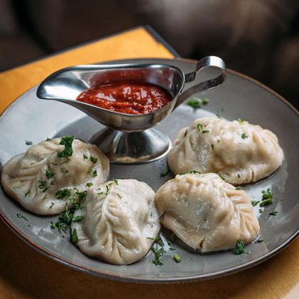 Манты с джусаем