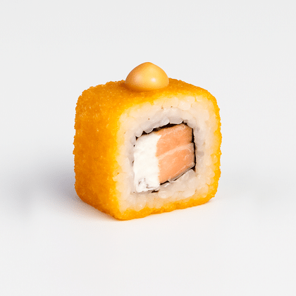 Сырный лосось в темпуре