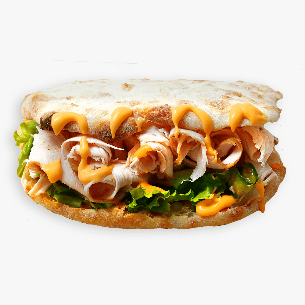 Панини с индейкой и сыром моцарелла