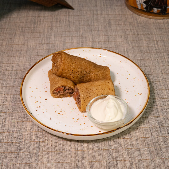 Блины с мясом