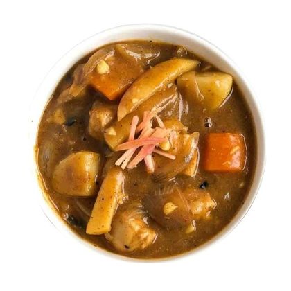 Plain curry & vegetables