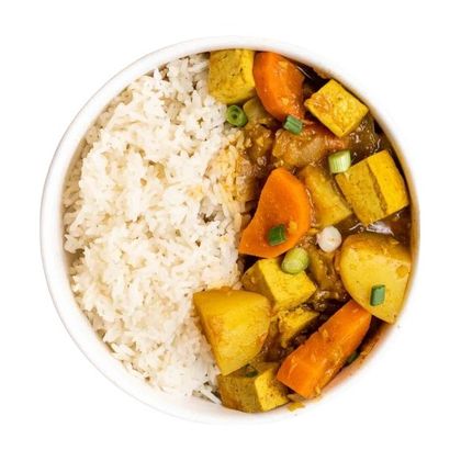 Vegetarian curry rice