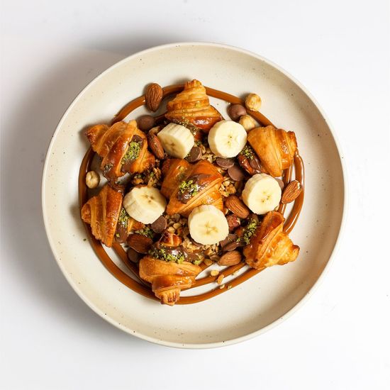 Шоколадный мини-круассаны с молоком