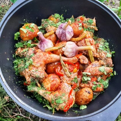 Жаркое из фазана на 10 персон.