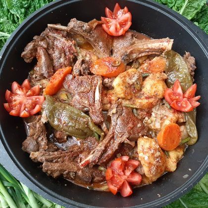 Жаркое из оленины на 10 персон