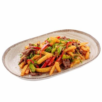 Фри с мясом