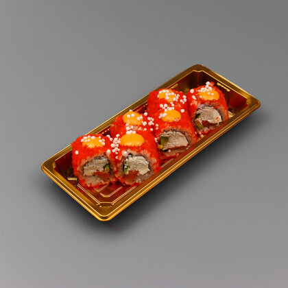 Калифорния с крабом и лососем