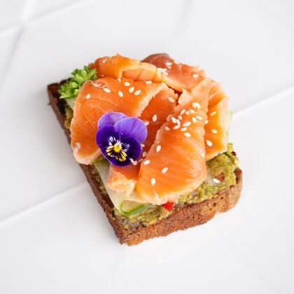 Smoked Salmon Toast (GF, LF, SF)