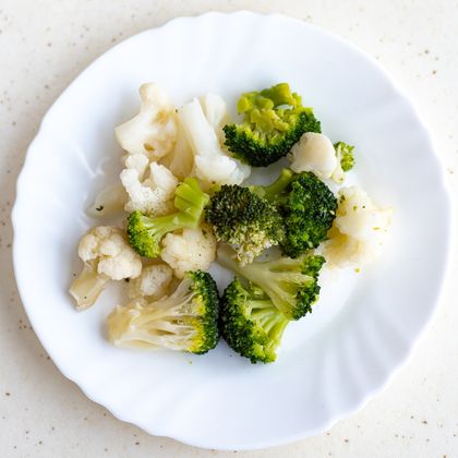 Гарнир из цветной капусты с брокколи