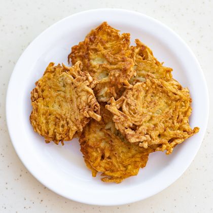 Драники со сметаной