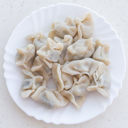 Вареники с картошкой и грибами порц