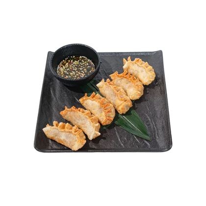 Гедза с копченым лососем