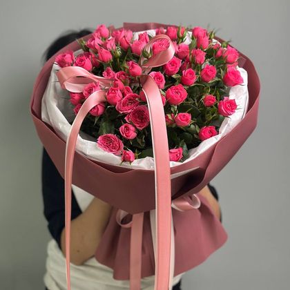 Кустовая роза - 13 шт