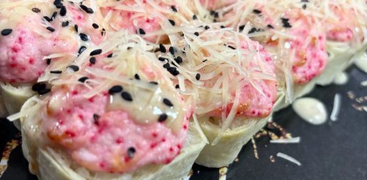 Запеченная тортилья с креветкой