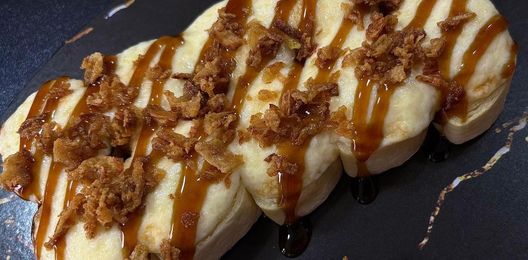 Запеченная тортилья с лососем