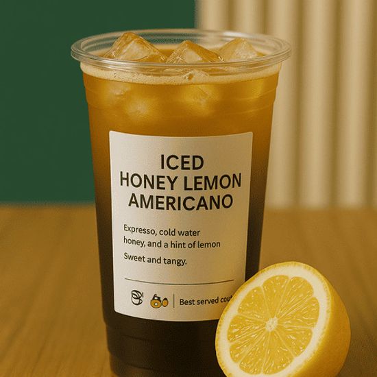 Iced Honey Lemon Americano