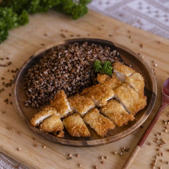 Buckwheat with Fried Chicken 🍗