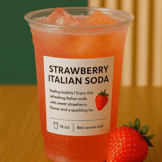 Strawberry Italian Soda 🍓