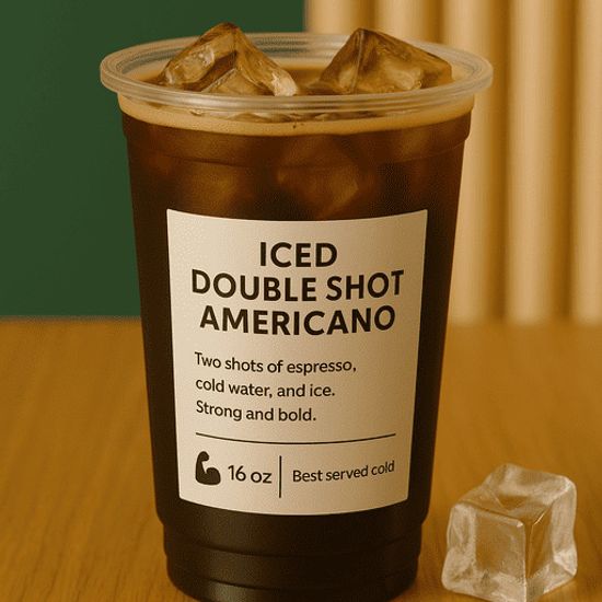 Iced Double shot Americano